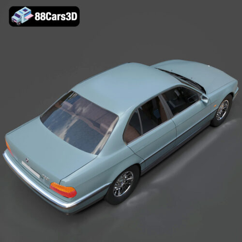 BMW 7 Series E38 3D Model - Gallery Image 3 BMW 7 Series E38 3D Model