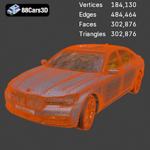 BMW 7 Series 2016 3D Model
