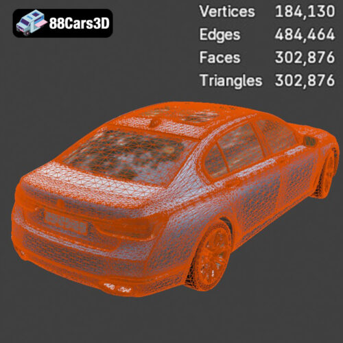 BMW 7 Series 2016 3D Model