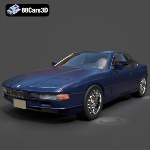 BMW 850i Coupe 1990 3D Model