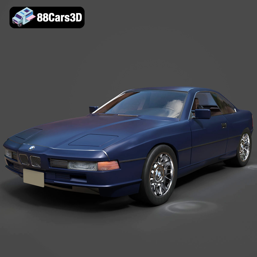 BMW 850i Coupe 1990 3D Model