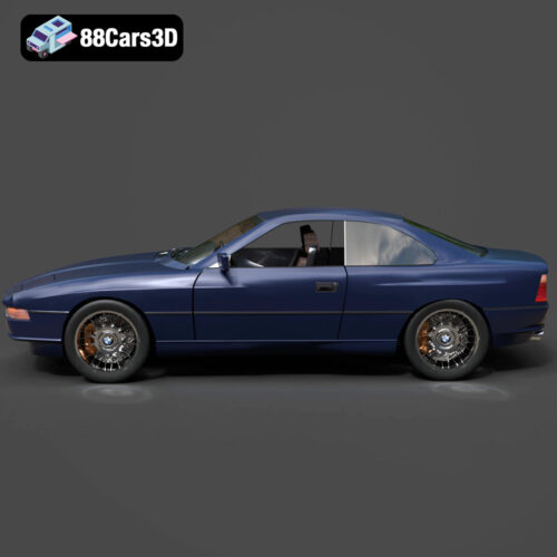 BMW 850i Coupe 1990 3D Model