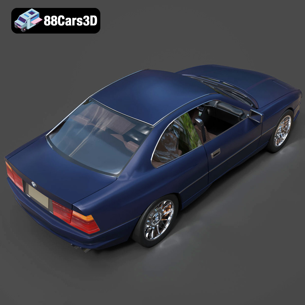 BMW 850i Coupe 1990 3D Model