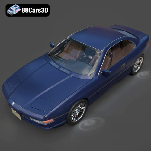 BMW 850i Coupe 1990 3D Model