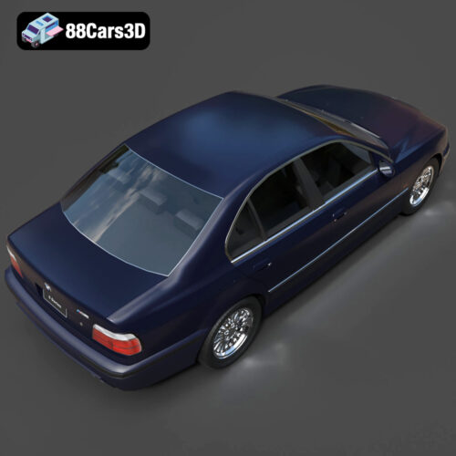 BMW E39 M5-540i 3D Model - Gallery Image 4 BMW E39 M5-540i 3D Model