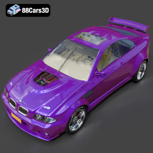 BMW M3 2024 3D Model - Gallery Image 5 BMW M3 2024 3D Model
