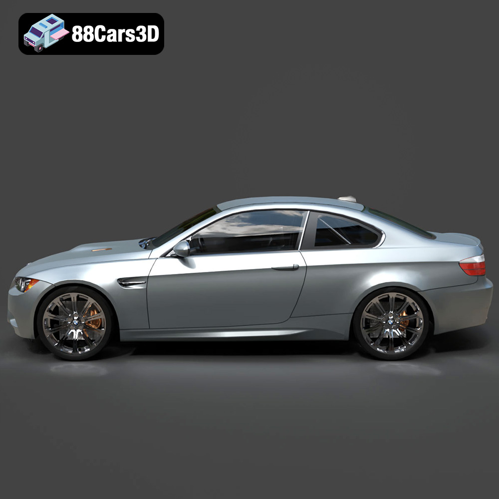 BMW M3 Coupe E92-002 3D Model