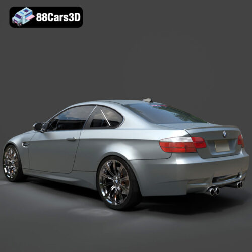 BMW M3 Coupe E92-002 3D Model - Gallery Image 3 BMW M3 Coupe E92-002 3D Model