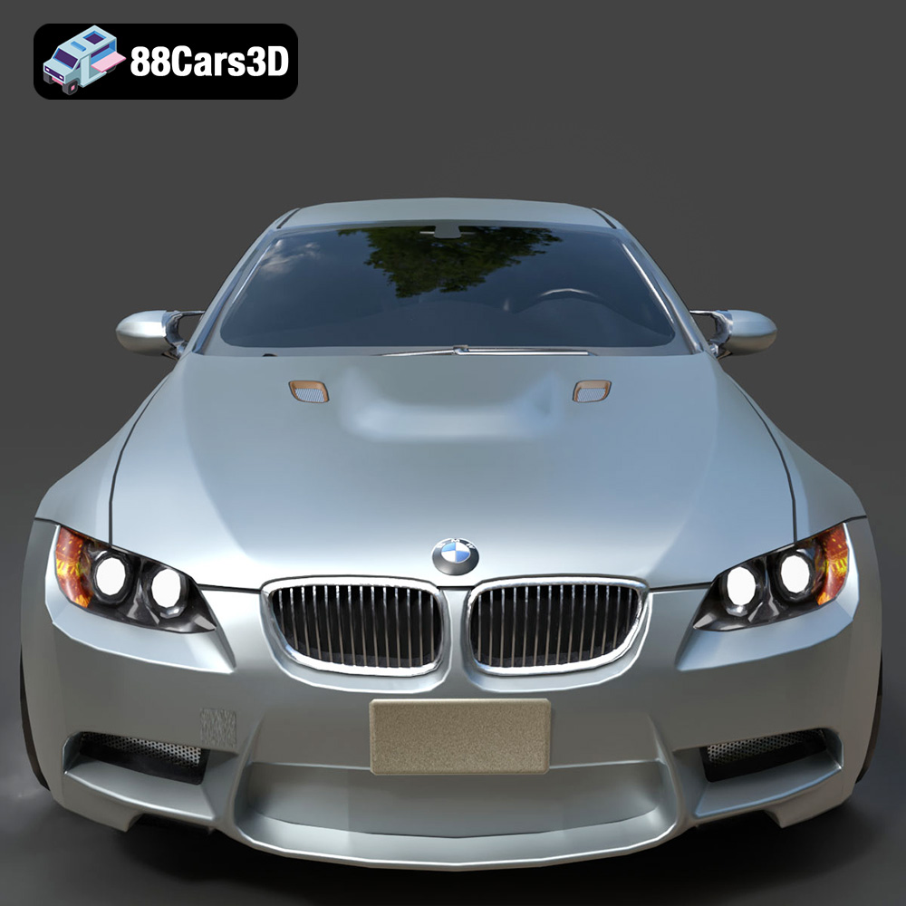 BMW M3 Coupe E92-002 3D Model