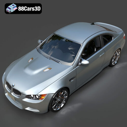 BMW M3 Coupe E92-002 3D Model - Gallery Image 2 BMW M3 Coupe E92-002 3D Model
