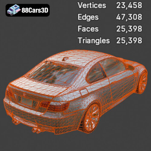 BMW M3 Coupe E92-002 3D Model - Gallery Image 4 BMW M3 Coupe E92-002 3D Model