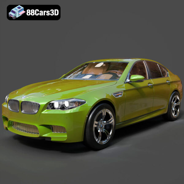 BMW M5 F10 3D Model - Main Image BMW M5 F10 3D Model