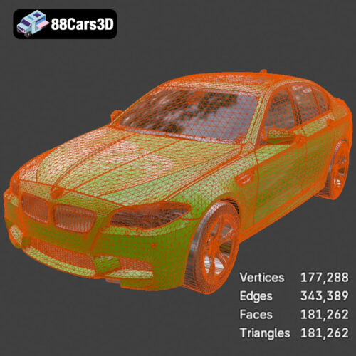 BMW M5 F10 3D Model