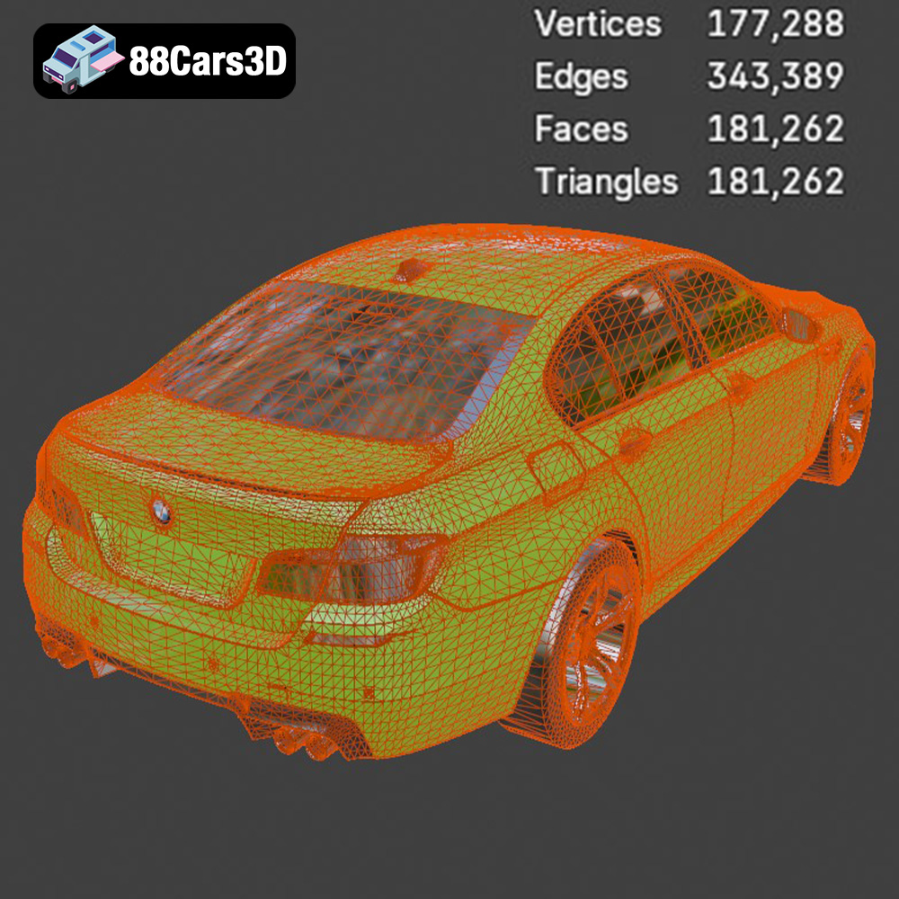 BMW M5 F10 3D Model