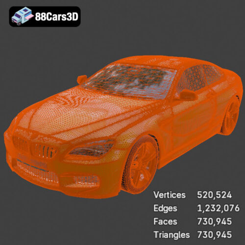 BMW M6 Coupe (F12) 3D Model