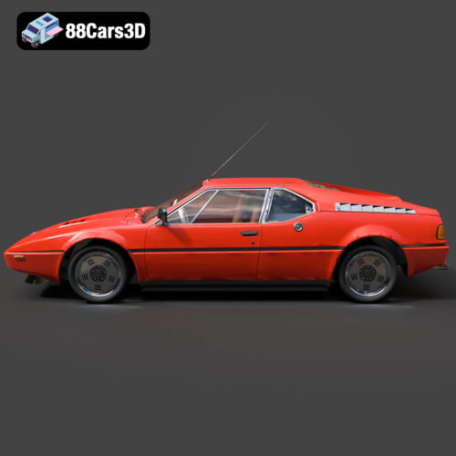 BMW Motorsport M1 E26 1981 3D Model