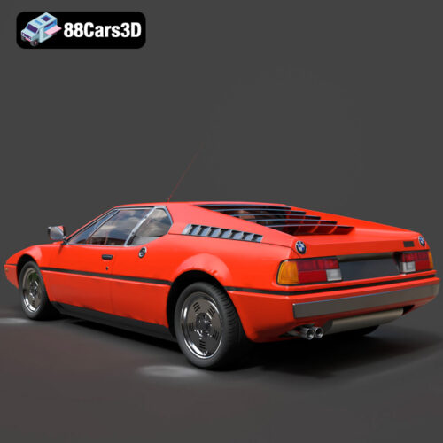 BMW Motorsport M1 E26 1981 3D Model