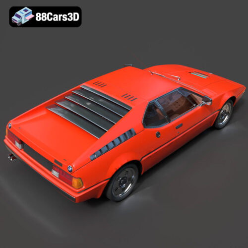 BMW Motorsport M1 E26 1981 3D Model