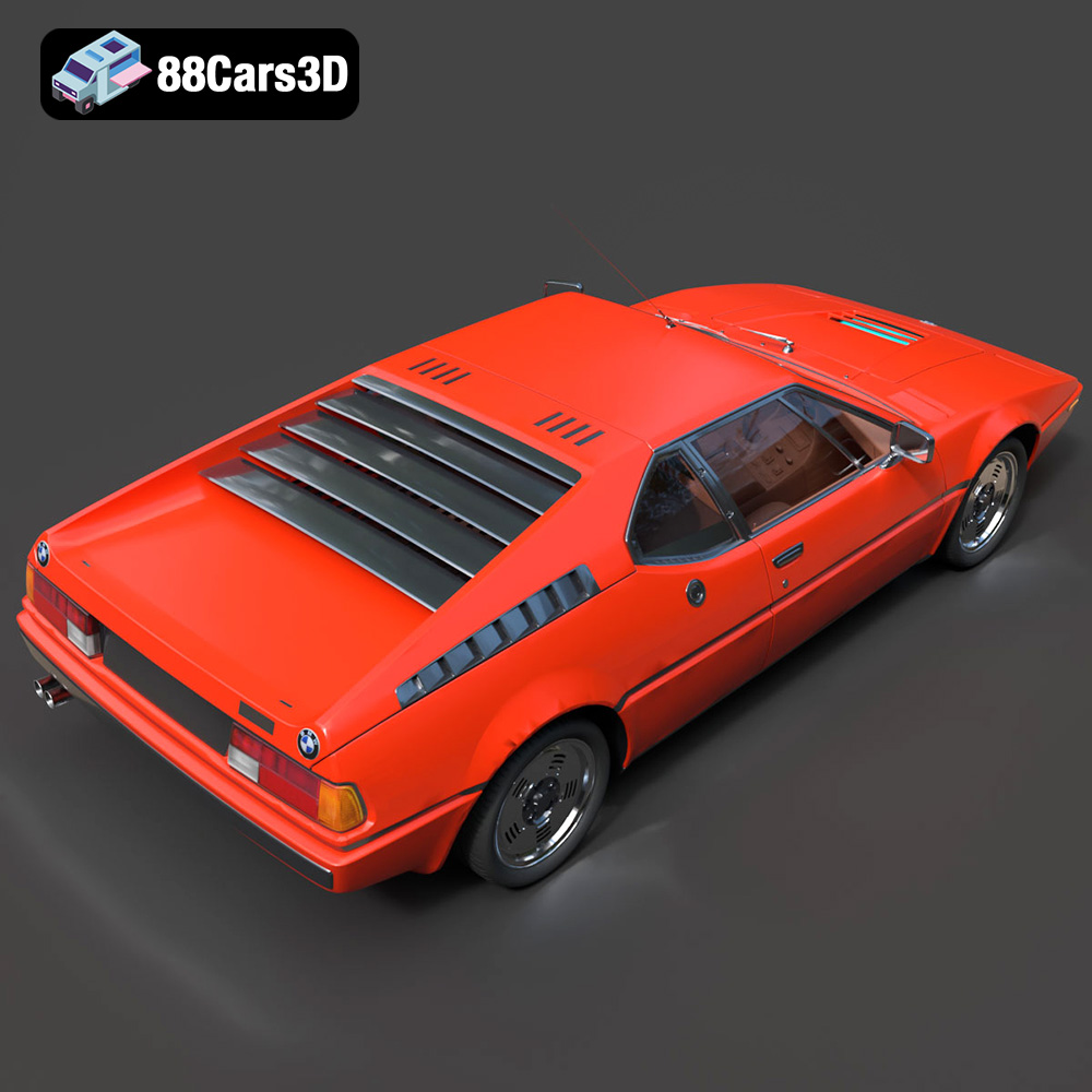 BMW Motorsport M1 E26 1981 3D Model