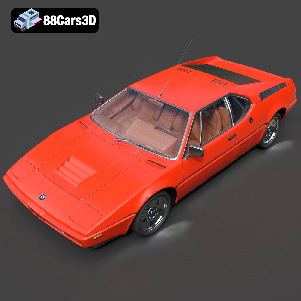 BMW Motorsport M1 E26 1981 3D Model