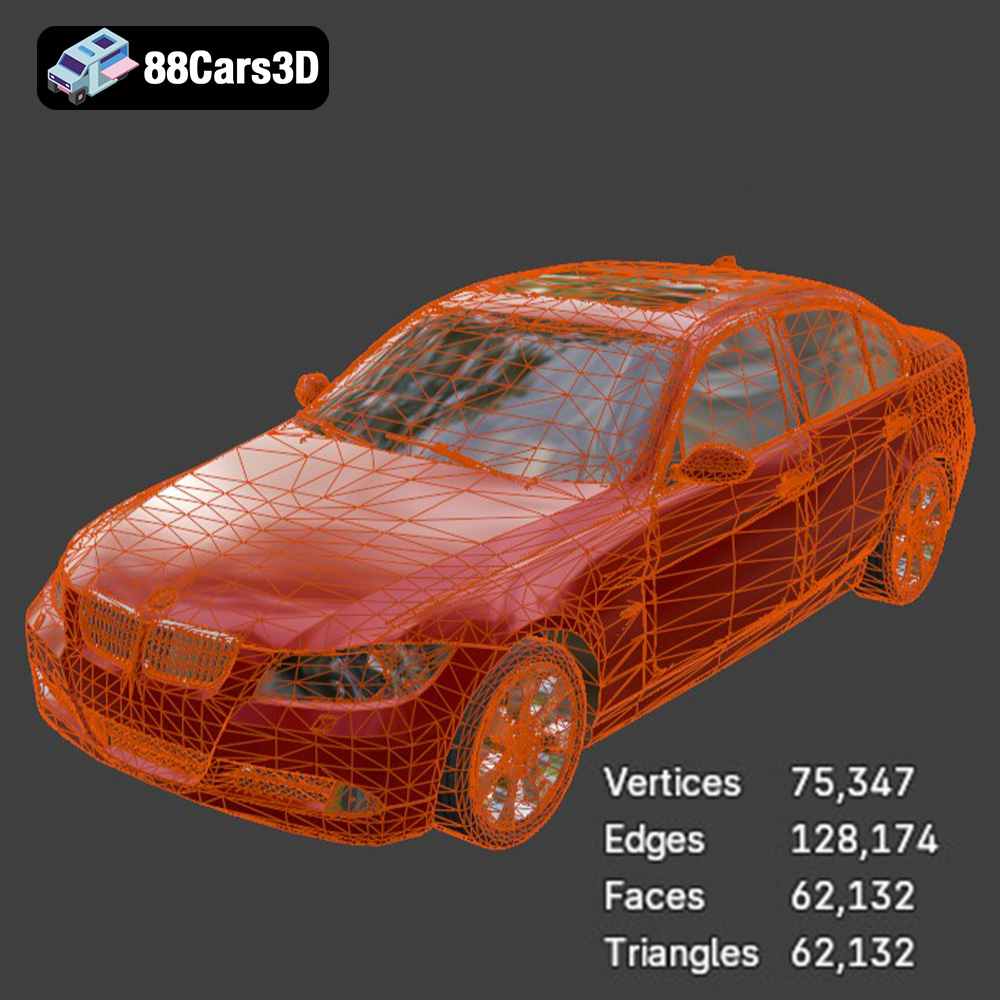 BMW 330i E90 3D Model