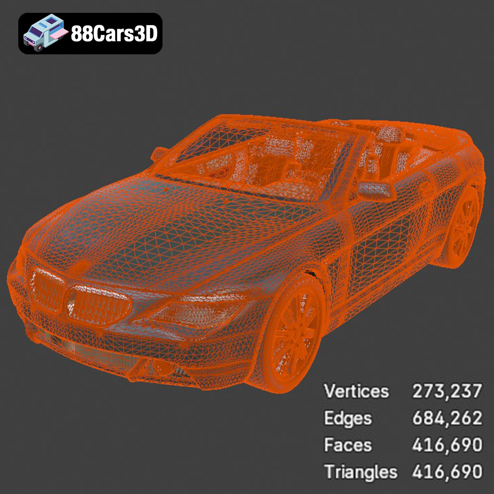 BMW 645ci 2004-2005 3D Model