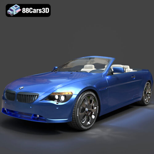 BMW 6 Series Convertible 3D Model - Main Image BMW 6 Series Convertible 3D Model