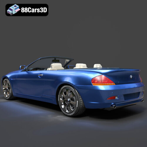 BMW 6 Series Convertible 3D Model - Gallery Image 4 BMW 6 Series Convertible 3D Model