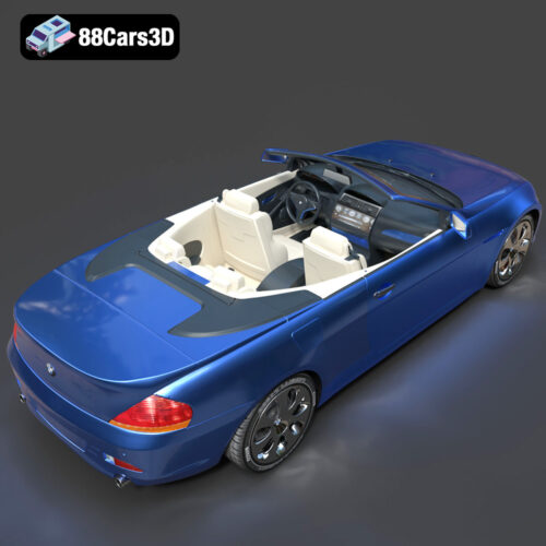BMW 6 Series Convertible 3D Model - Gallery Image 5 BMW 6 Series Convertible 3D Model