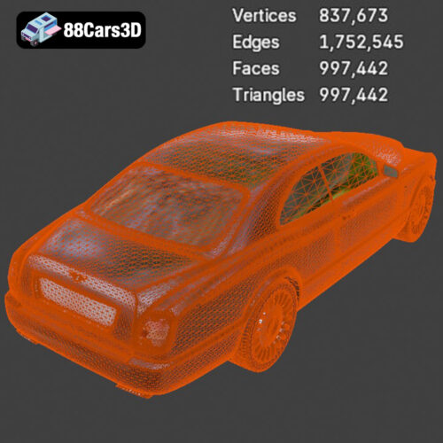 Bentley Brooklands 2008 3D Model