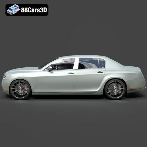 Bentley Continental Flying Spur 3D Model - Gallery Image 2 Bentley Continental Flying Spur 3D Model