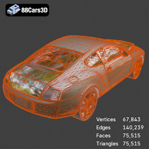 Bentley Continental GT-002 3D Model - Gallery Image 2 Bentley Continental GT-002 3D Model
