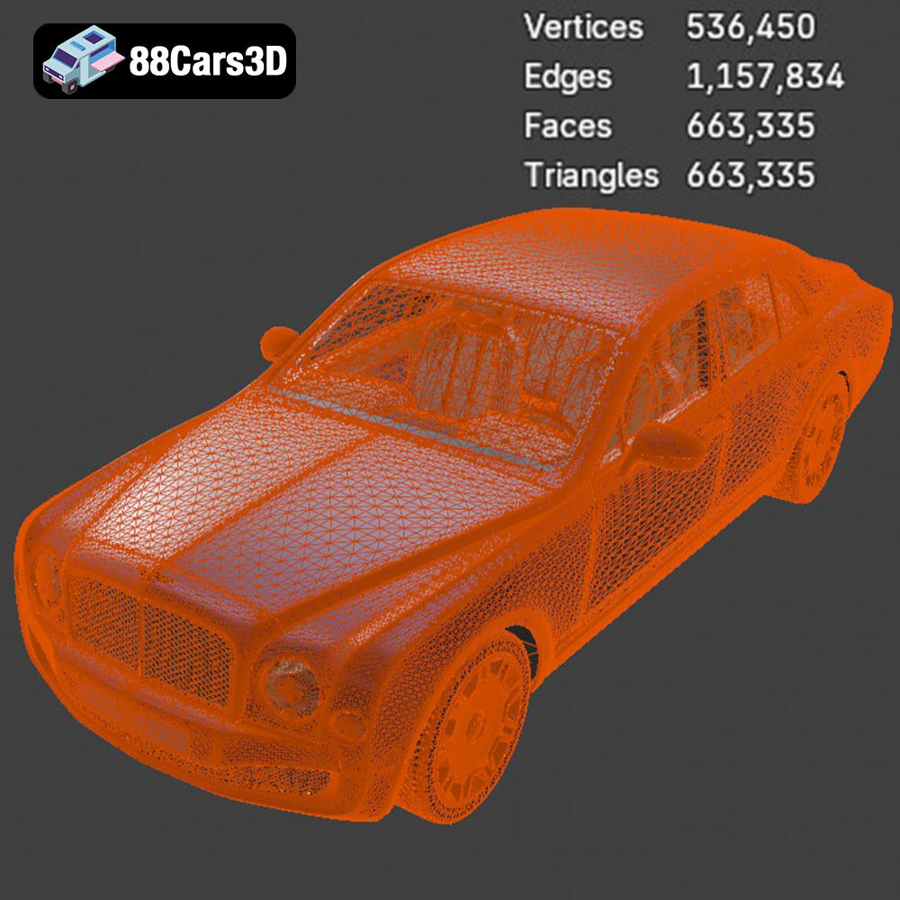 Bentley Mulsanne Luxury Sedan 3D Model