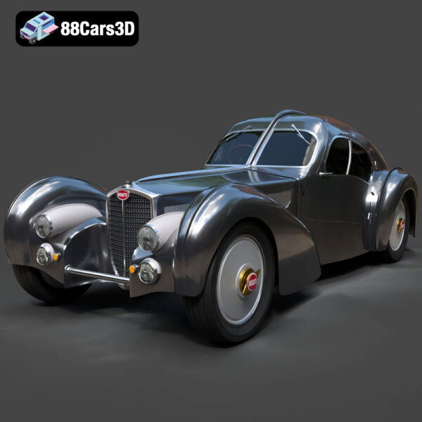 Bugatti Type 57SC Atlantic Coupe 3D Model