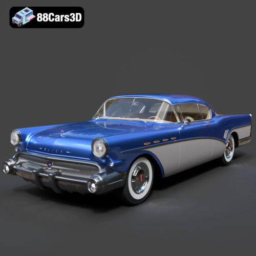 Buick Roadmaster Hardtop Coupe 1957 3D Model