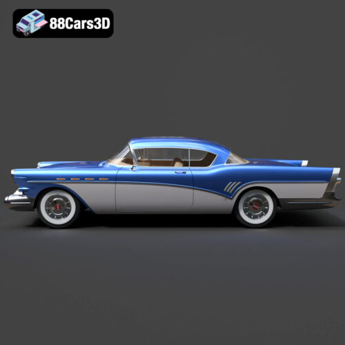Buick Roadmaster Hardtop Coupe 1957 3D Model