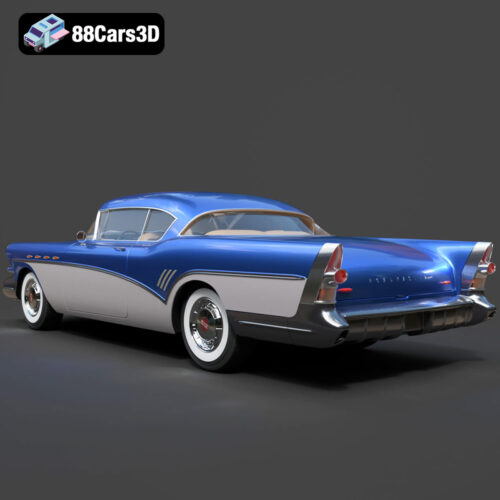 Buick Roadmaster Hardtop Coupe 1957 3D Model