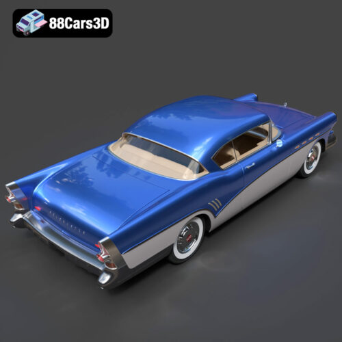 Buick Roadmaster Hardtop Coupe 1957 3D Model