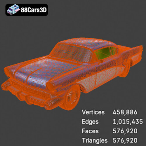 Buick Roadmaster Hardtop Coupe 1957 3D Model