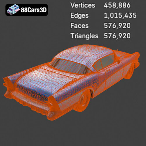 Buick Roadmaster Hardtop Coupe 1957 3D Model
