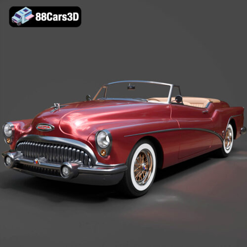 Buick Skylark Convertible 1953 3D Model - Main Image Buick Skylark Convertible 1953 3D Model