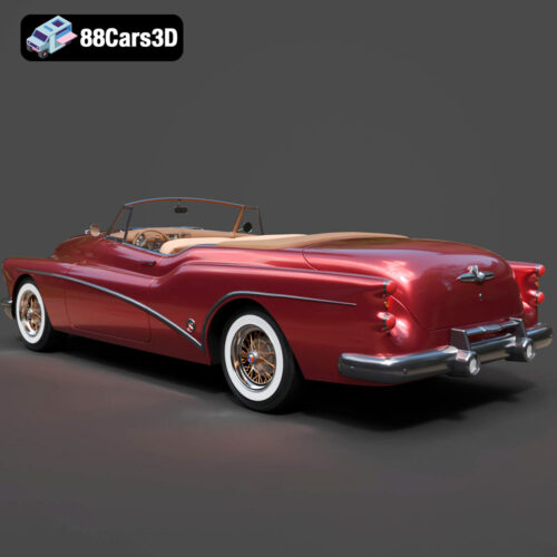 Buick Skylark Convertible 1953 3D Model - Gallery Image 4 Buick Skylark Convertible 1953 3D Model