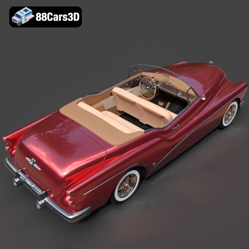Buick Skylark Convertible 1953 3D Model - Gallery Image 7 Buick Skylark Convertible 1953 3D Model