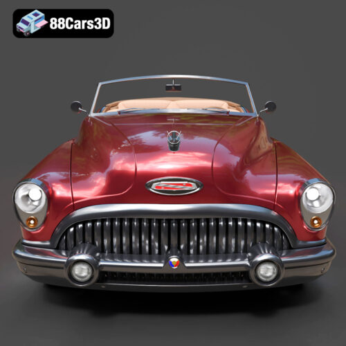 Buick Skylark Convertible 1953 3D Model - Gallery Image 6 Buick Skylark Convertible 1953 3D Model