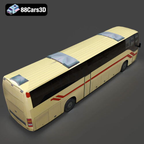 Generic Modern Bus 3D Model - Gallery Image 1 Generic Modern Bus 3D Model