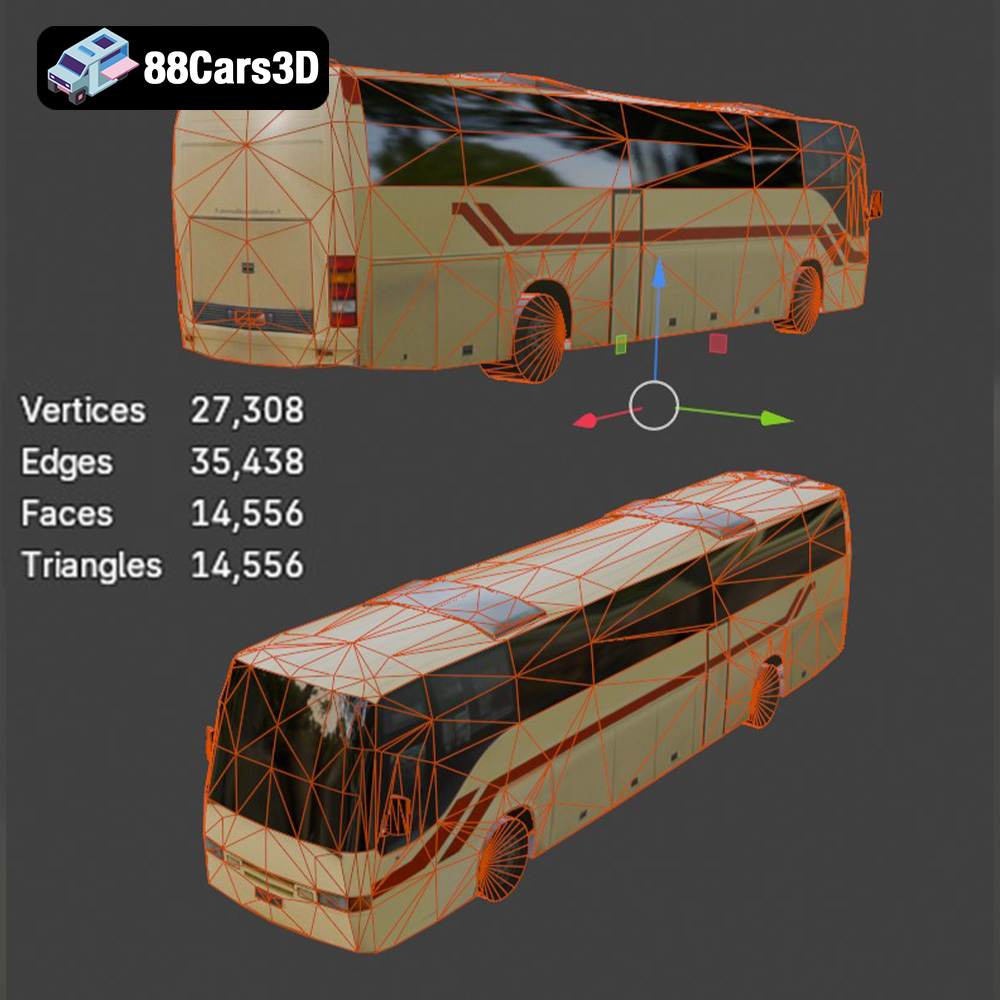 Generic Modern Bus 3D Model