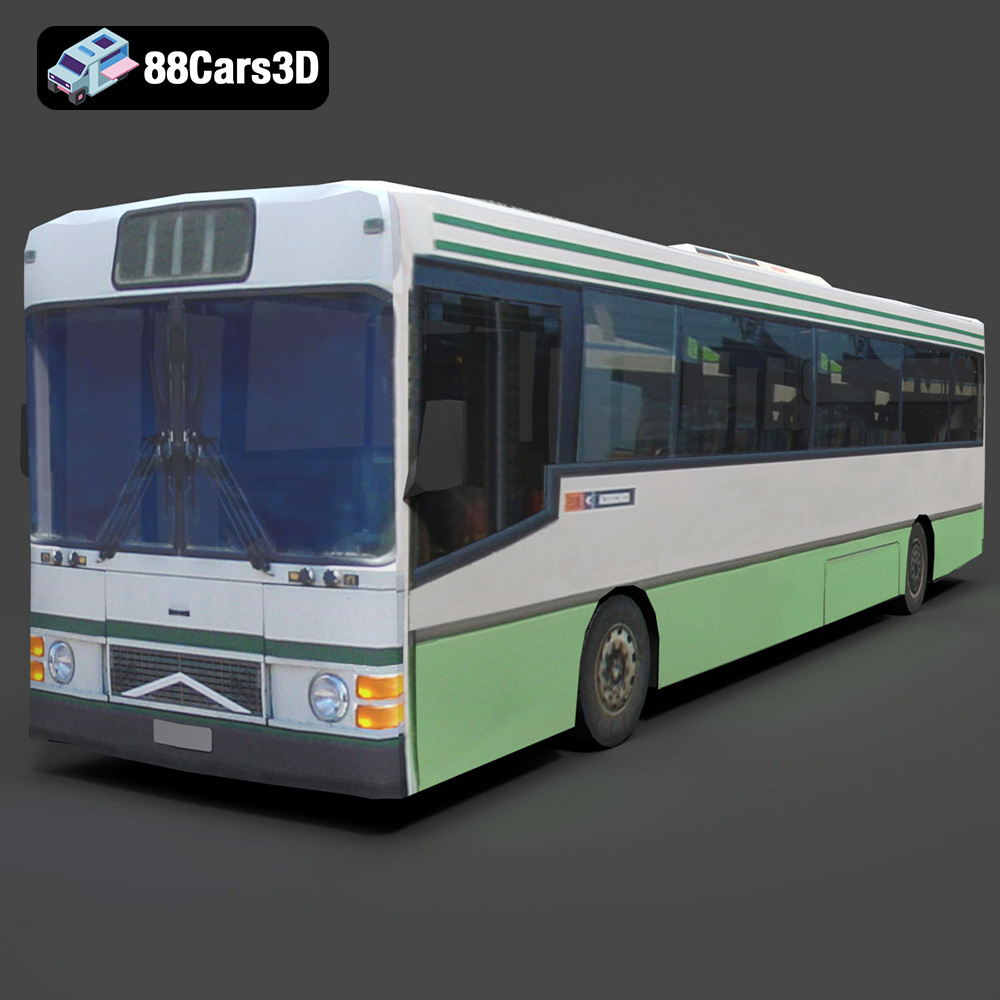 Generic City Bus 3D Model