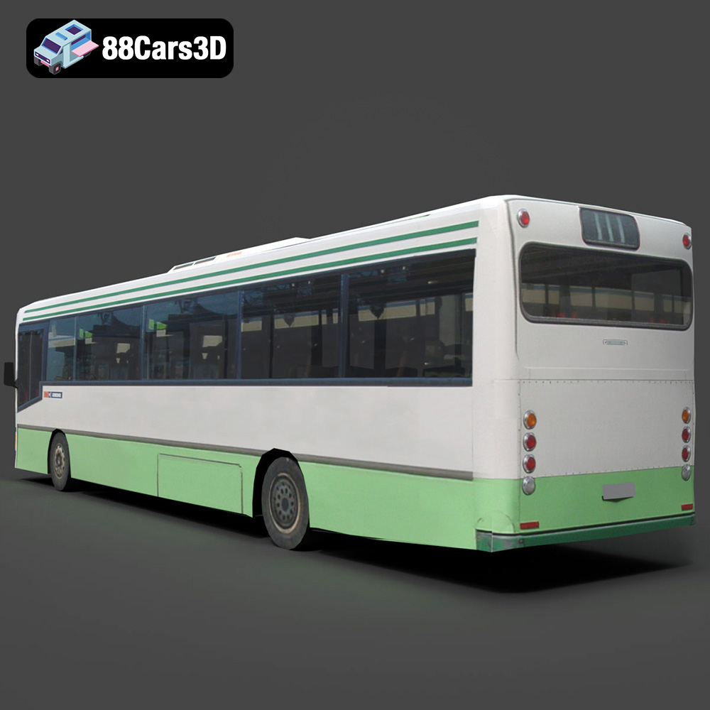Generic City Bus 3D Model
