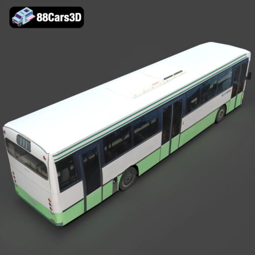 Generic City Bus 3D Model