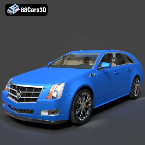 Cadillac CTS SW 2010 3D Model - Main Image Cadillac CTS SW 2010 3D Model
